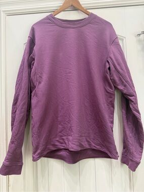 Lululemon Men’s French Terry long sleeve crew neck - vintage plum